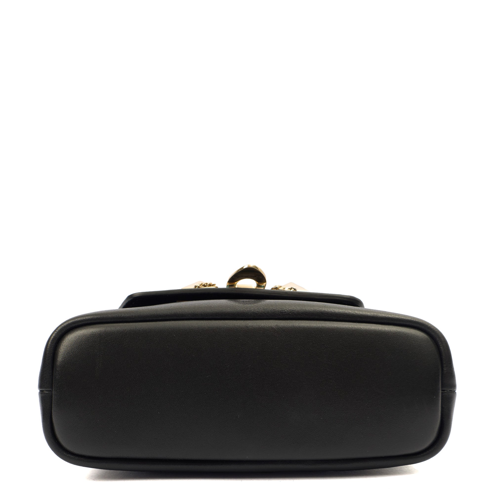 Valentino Shoulder Bag Demilune Shoulder Bag in Black, Calfskin
