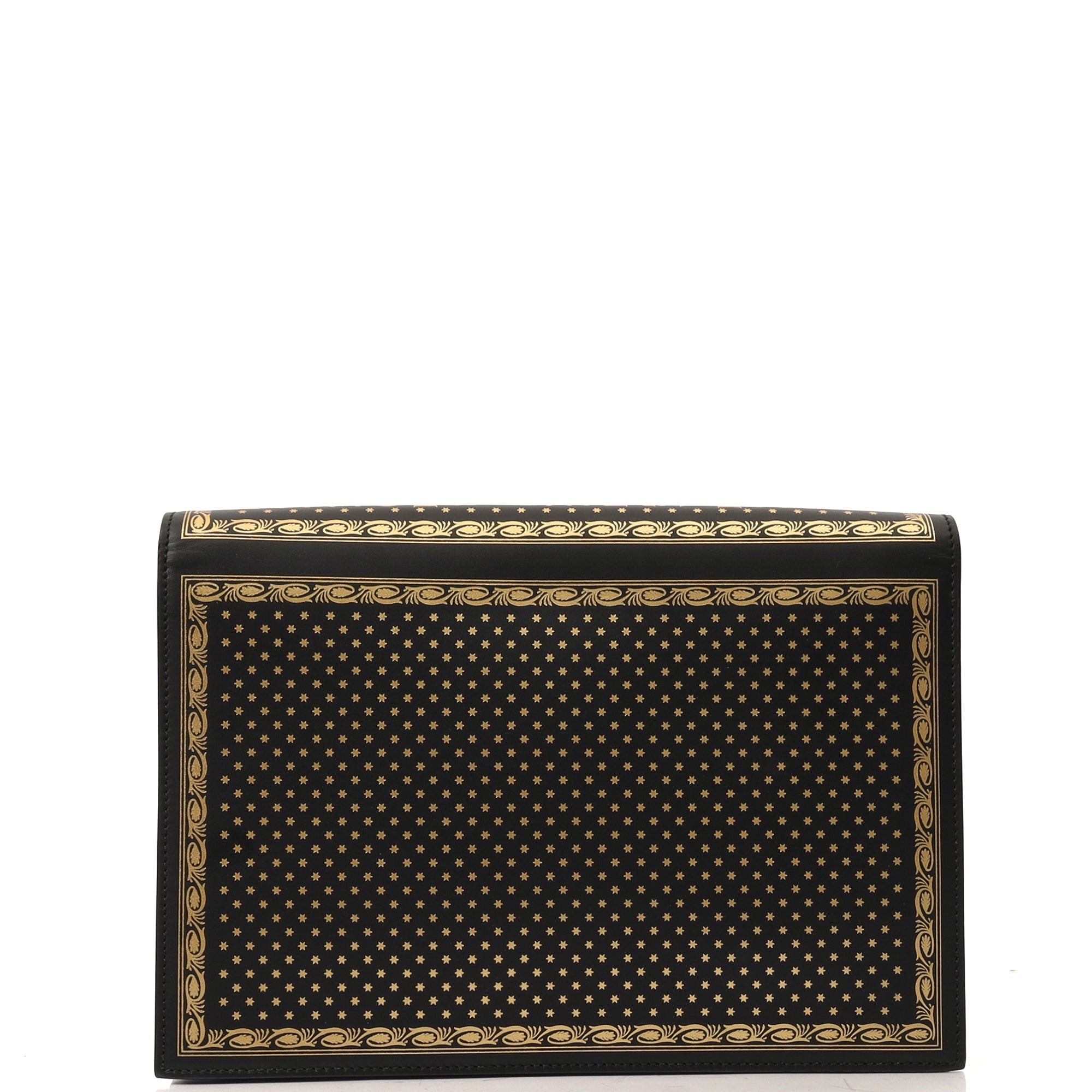 Gucci Clutch Logo Portfolio Clutch  in Black, Leather