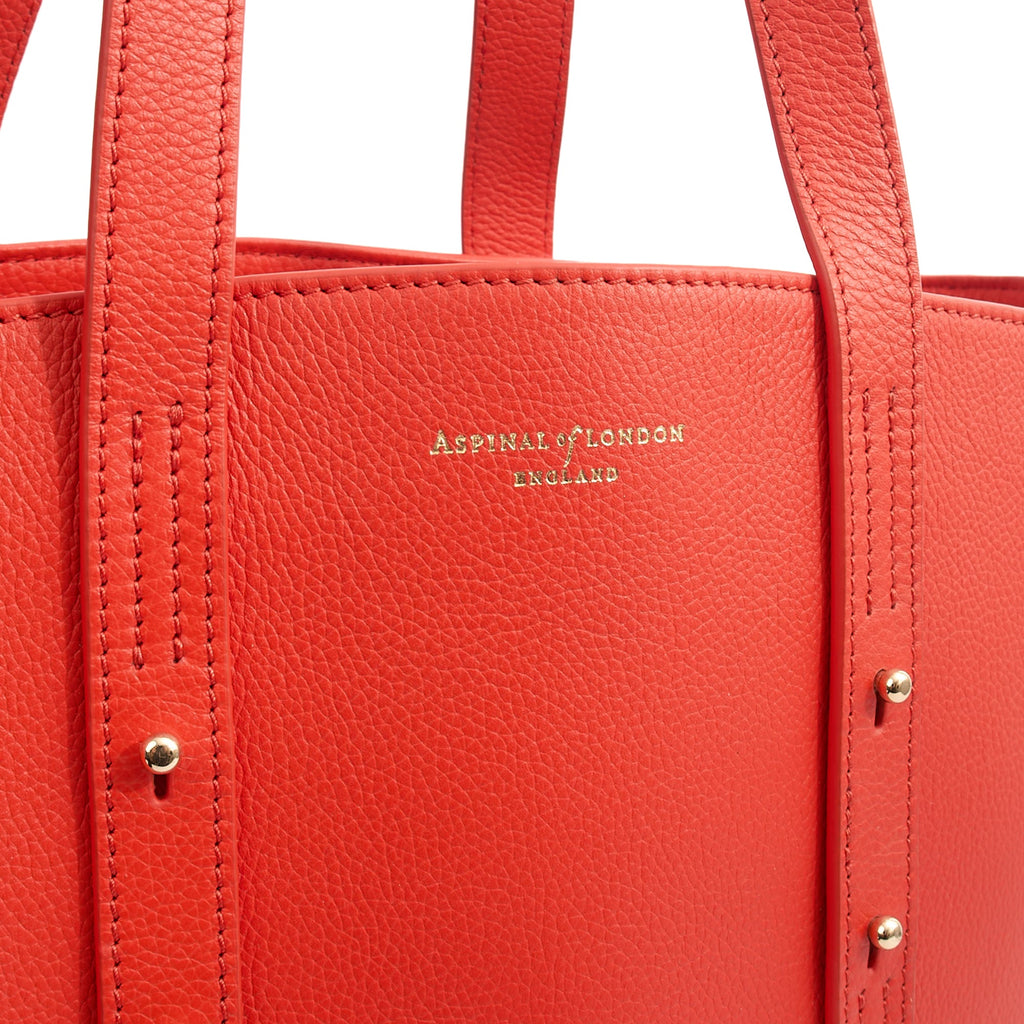 Aspinal of London Tote Regent Tote in Red, Leather