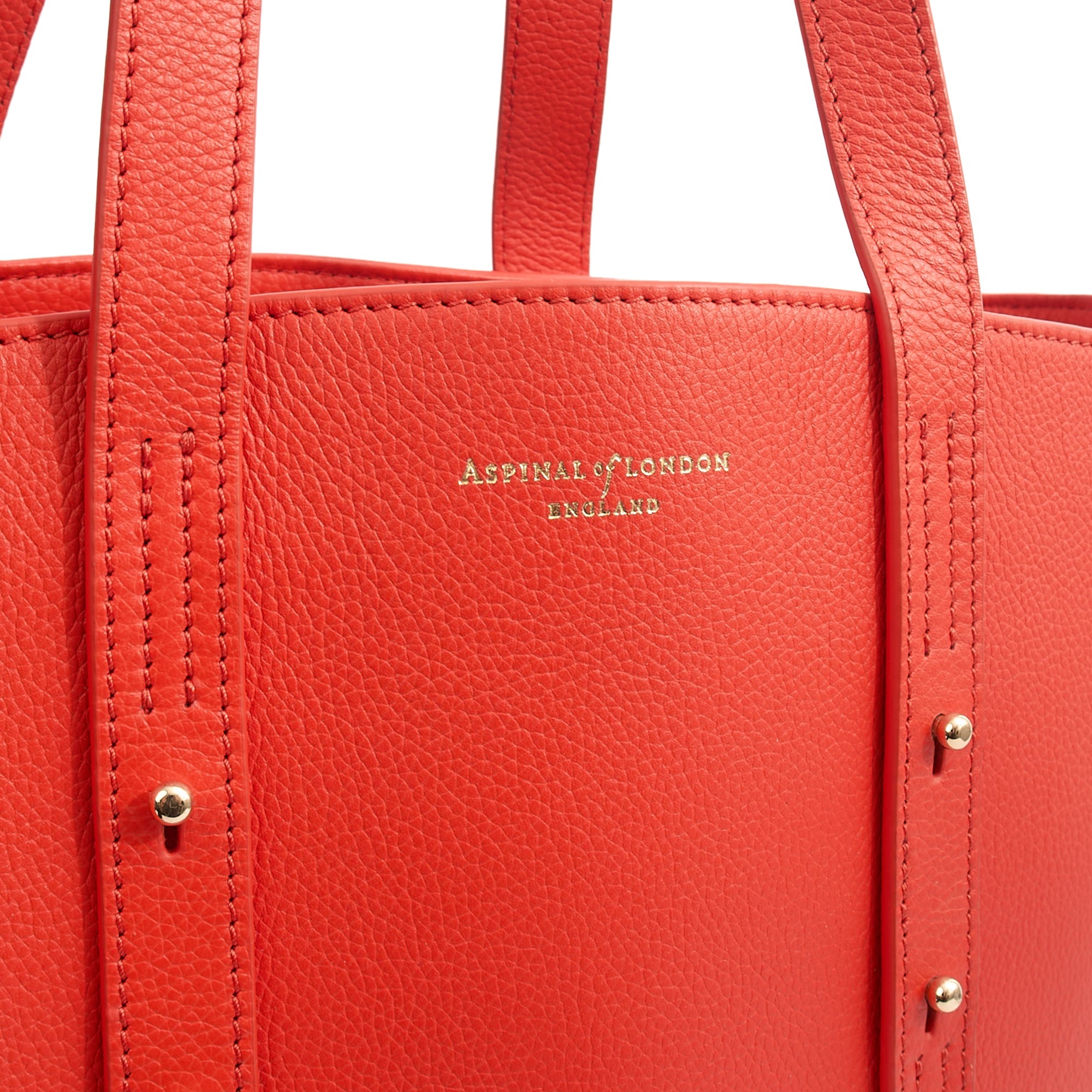 Aspinal of London Tote Regent Tote in Red, Leather