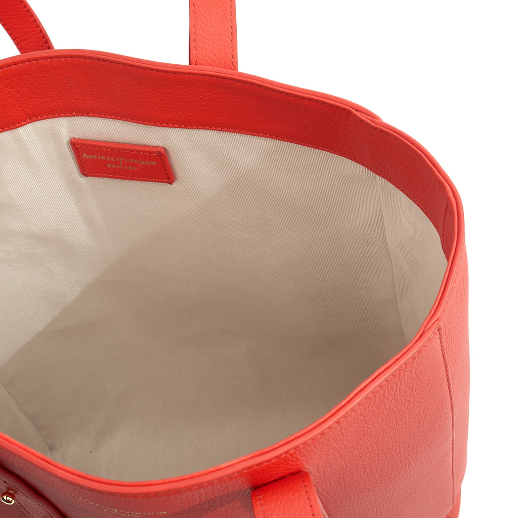 Aspinal of London Tote Regent Tote in Red, Leather