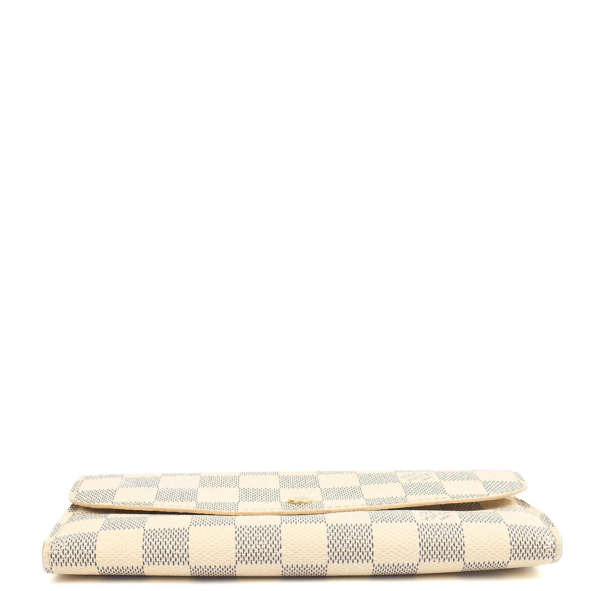 Louis Vuitton Purse Emilie Wallet in Damier Azur, Canvas