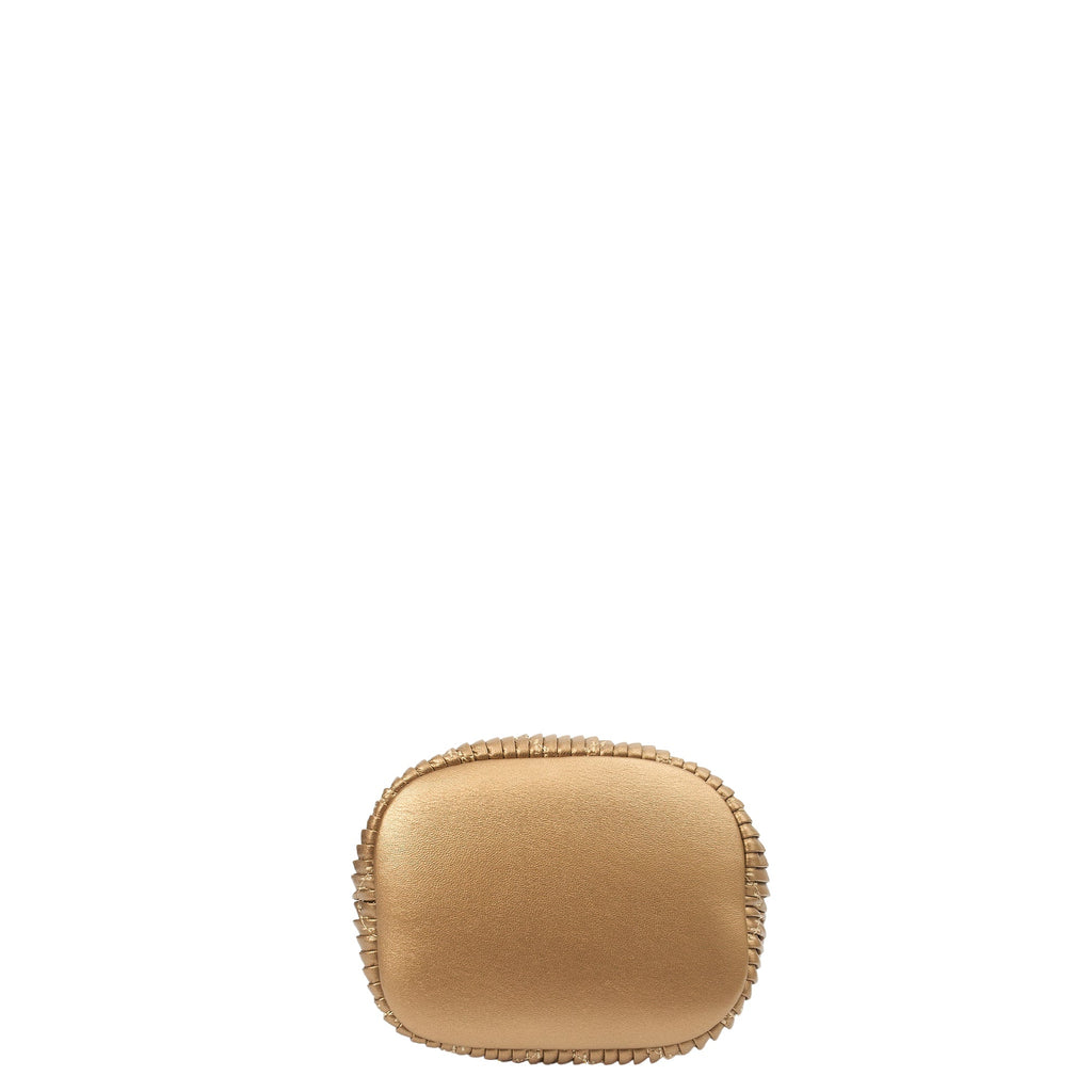 Chanel Bucket Bag Paris Cosmopolite Drawstring Bucket Bag in Metallic, Calfskin Leather