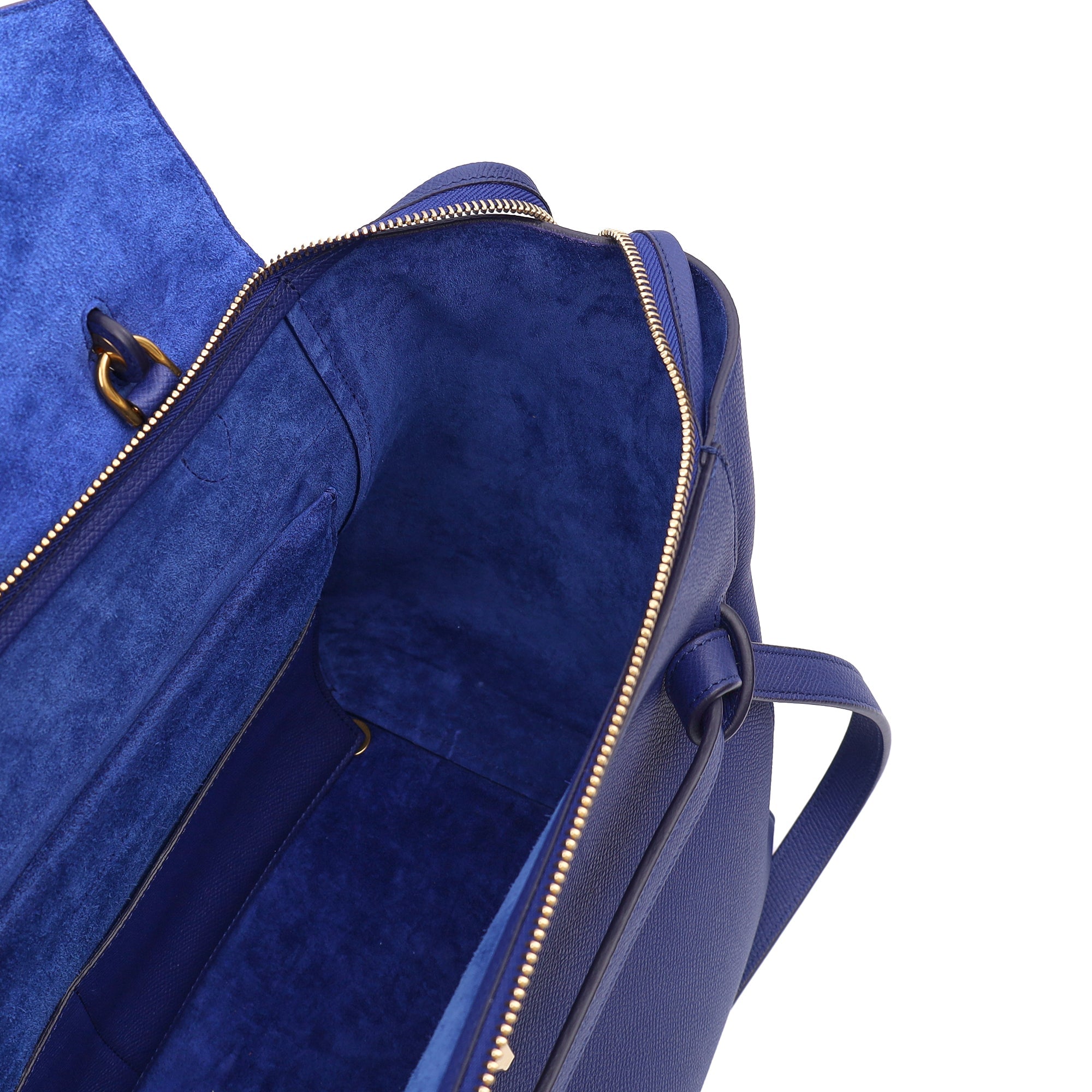 Celine Tote Belt Bag Small in Blue, Box Calfskin