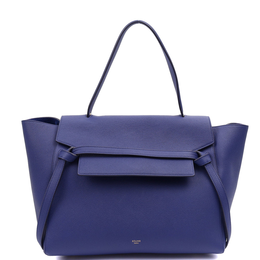 Celine Tote Belt Bag Small in Blue, Box Calfskin