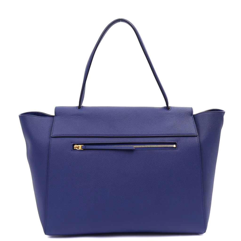 Celine Tote Belt Bag Small in Blue, Box Calfskin