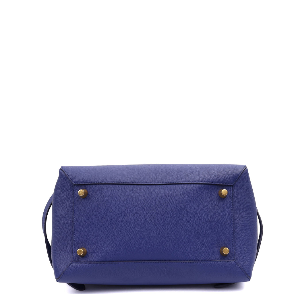 Celine Tote Belt Bag Small in Blue, Box Calfskin