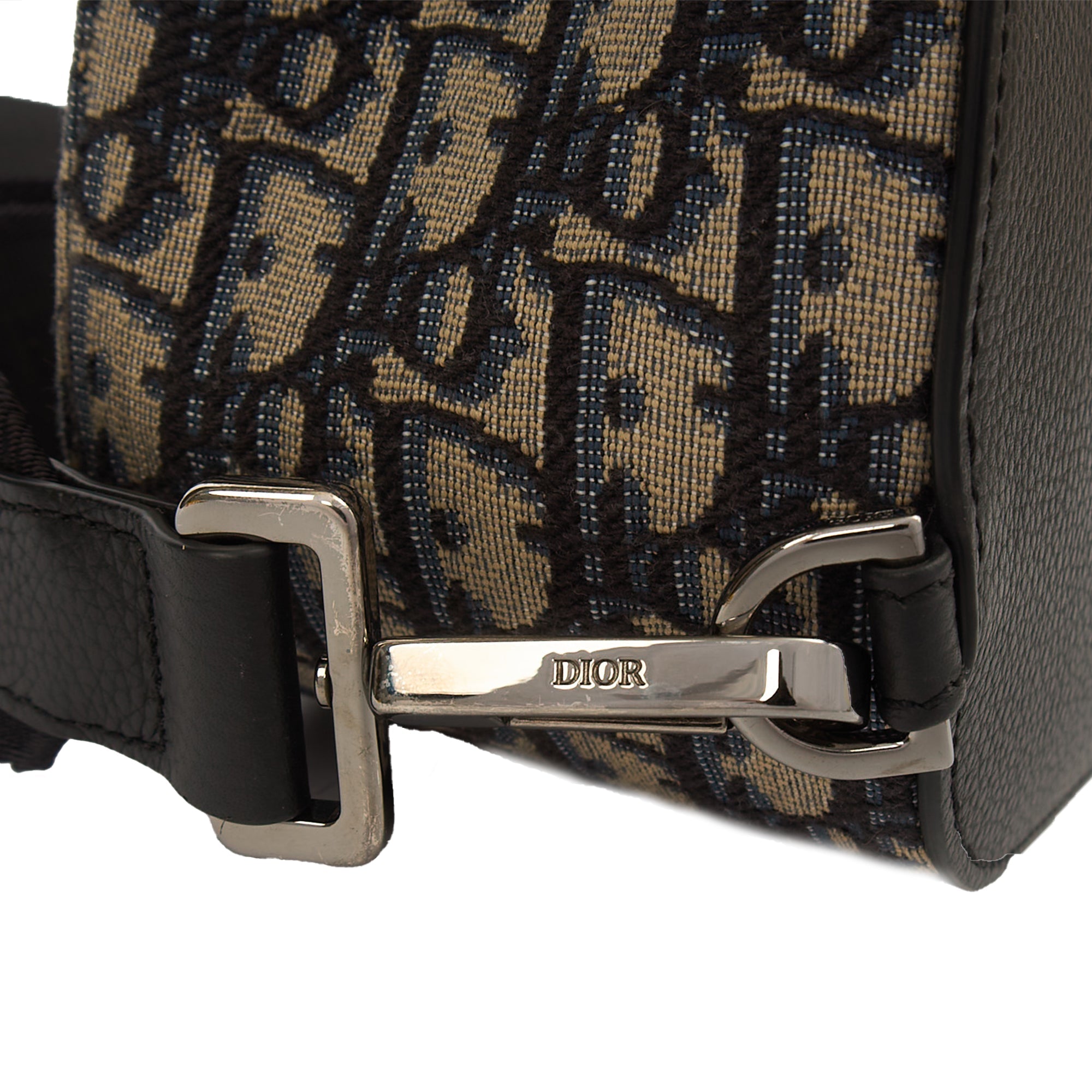 Christian Dior Backpack Gallop - Mini in Blue, Dior Oblique Embroidery
