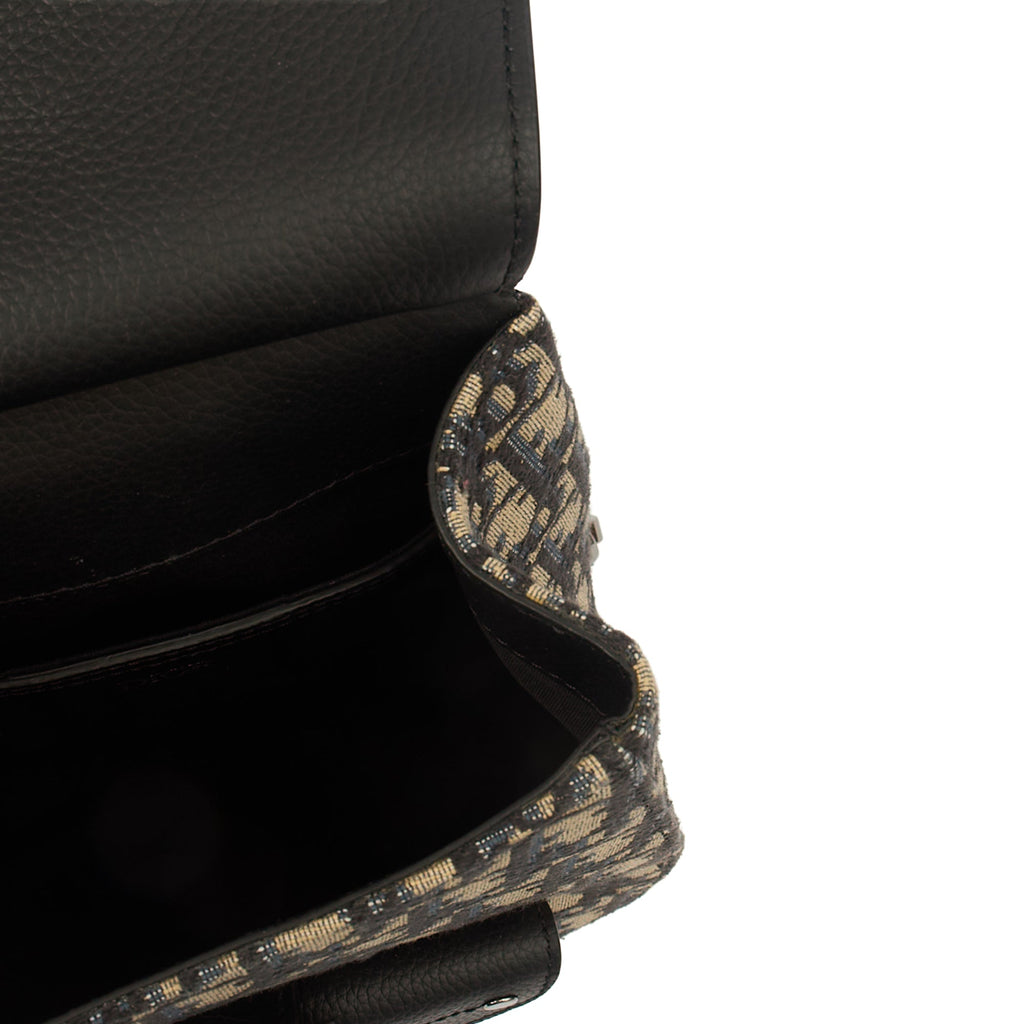 Christian Dior Backpack Gallop - Mini in Blue, Dior Oblique Embroidery