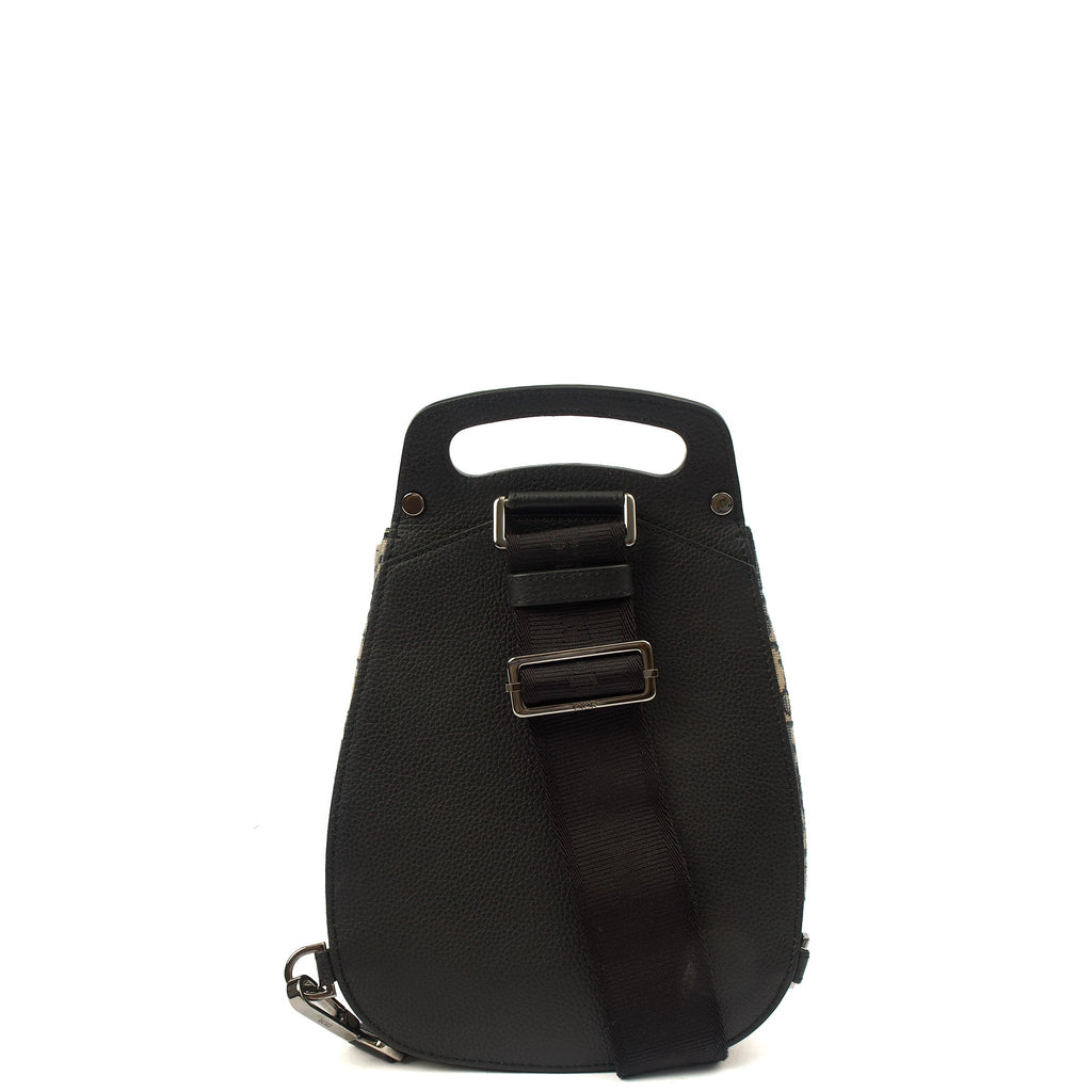 Christian Dior Backpack Gallop - Mini in Blue, Dior Oblique Embroidery