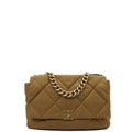 Chanel Tote Chanel 19 Large in Brown, Fabric
