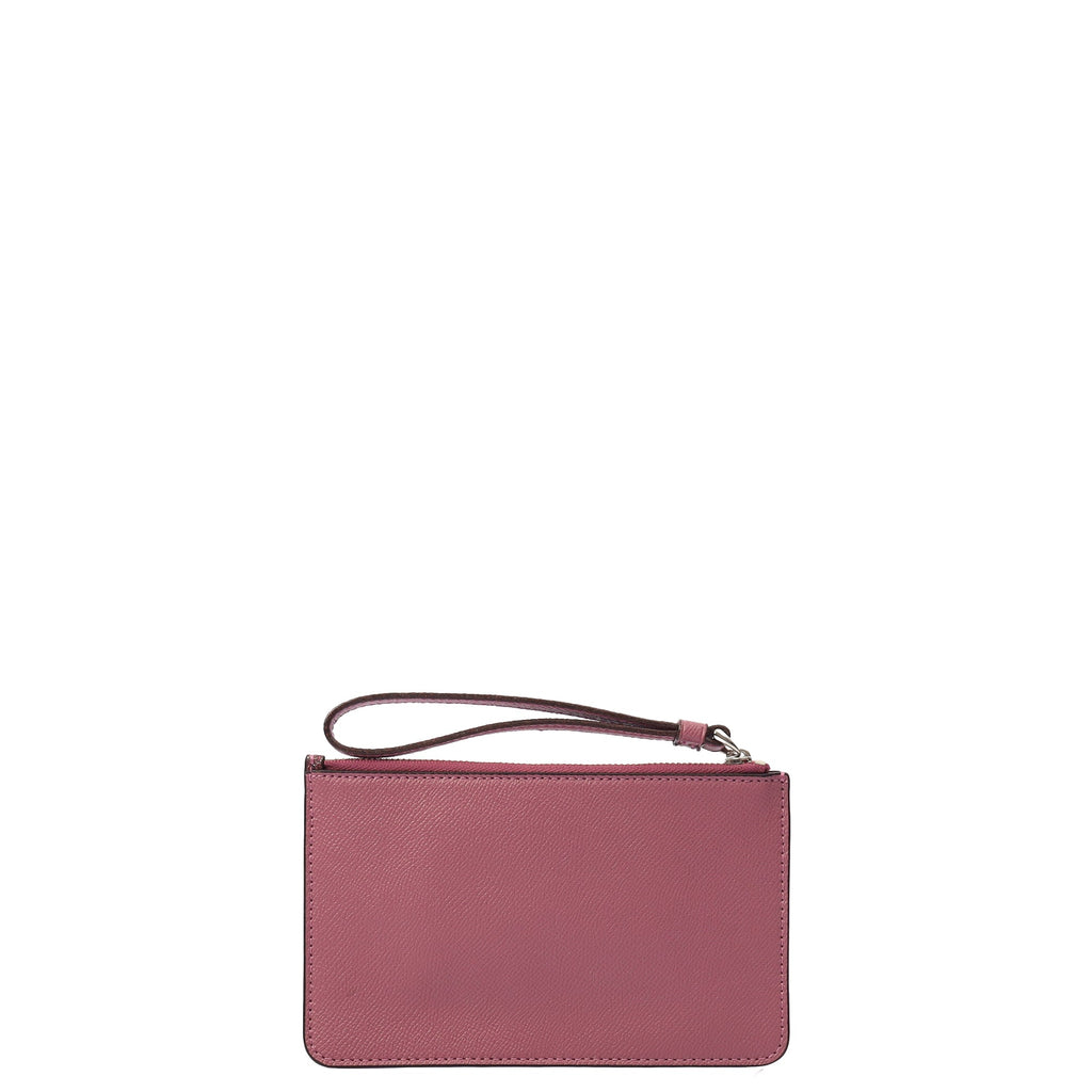 Coach Clutch Bow Wristlet in Purple, Leather