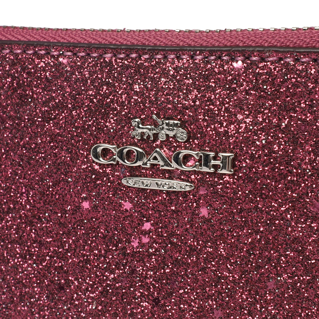 Coach Clutch Bow Wristlet in Purple, Leather