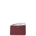 Coach Clutch Bow Wristlet in Purple, Leather