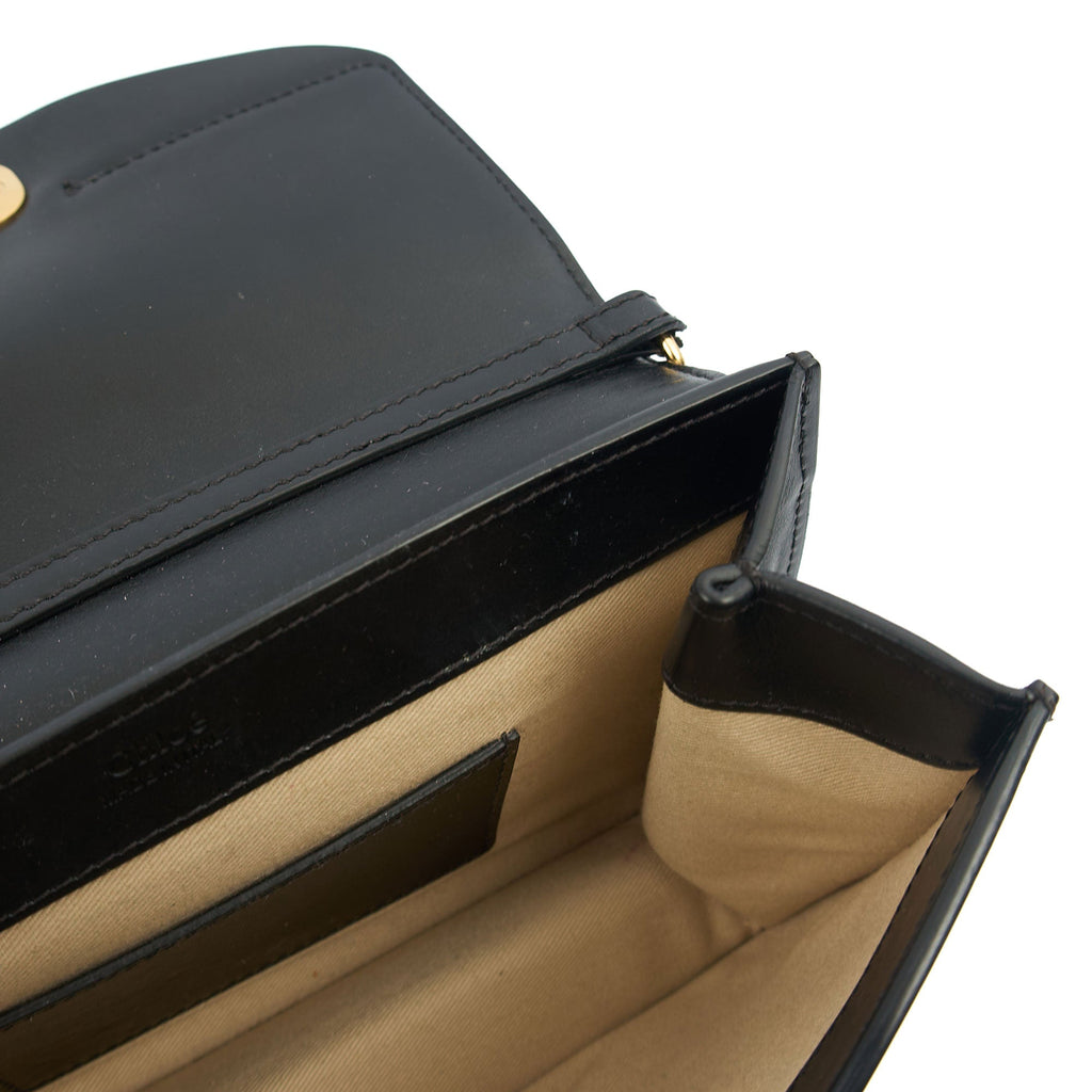 Chloe Cross Body Chloe C - Small in Black, Calfskin Leather