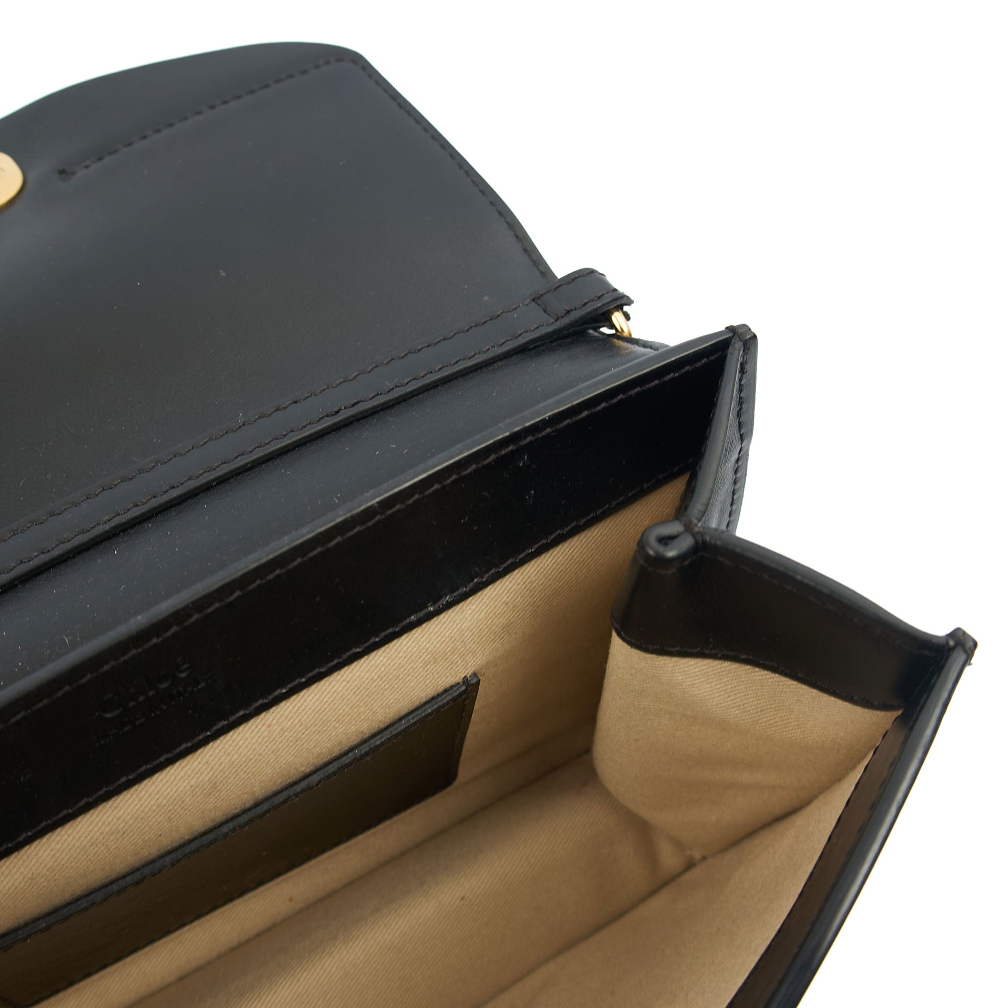 Chloe Cross Body Chloe C - Small in Black, Calfskin Leather