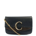 Chloe Cross Body Chloe C - Small in Black, Calfskin Leather