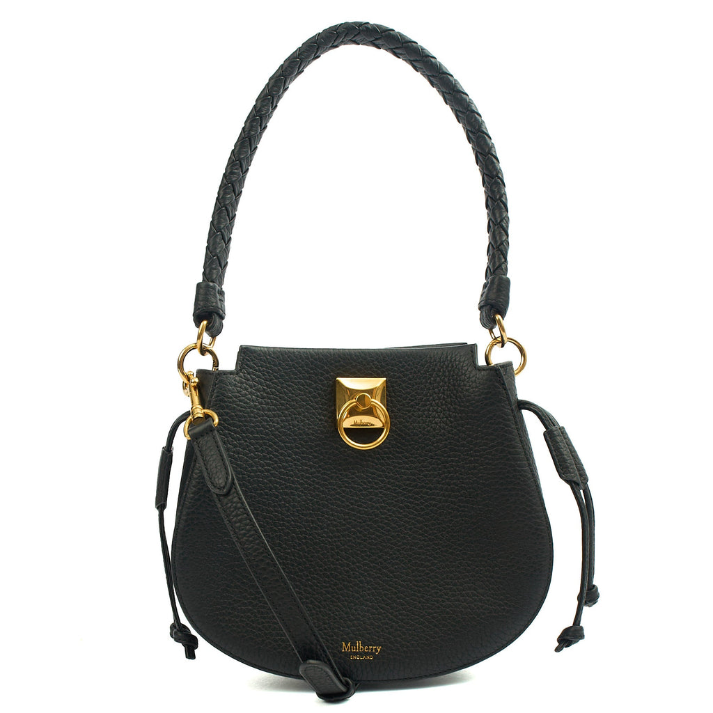 Mulberry Tote Iris Hobo - Mini in Black, Calfskin Leather
