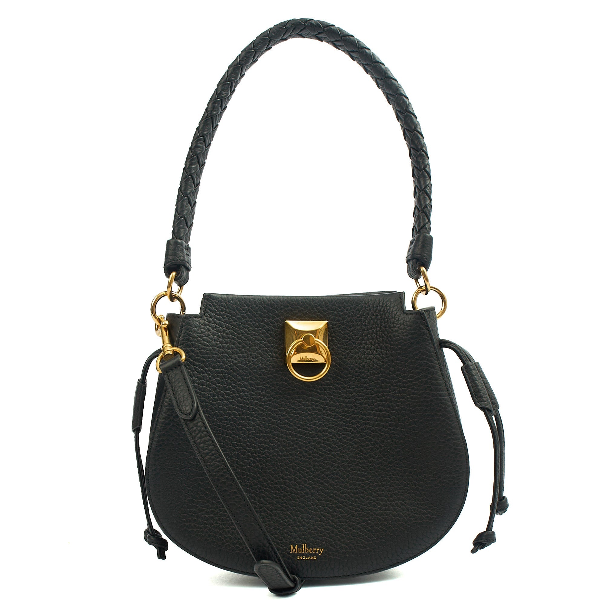 Mulberry Tote Iris Hobo - Mini in Black, Calfskin Leather