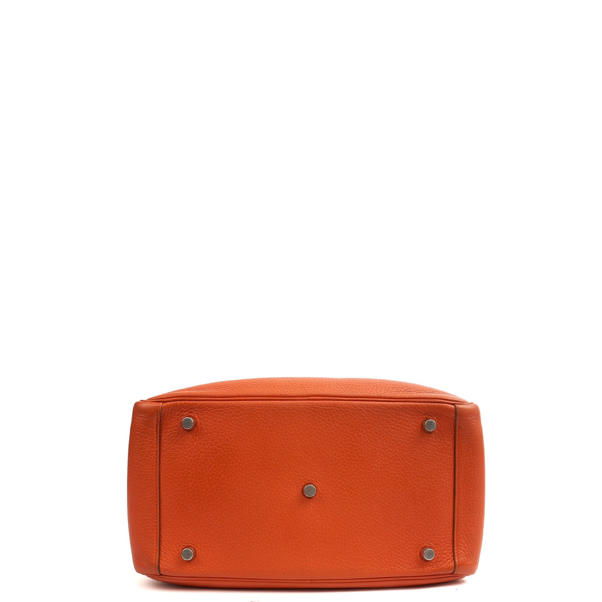 Hermes Tote Lindy 30 in Classic Orange, Togo Leather