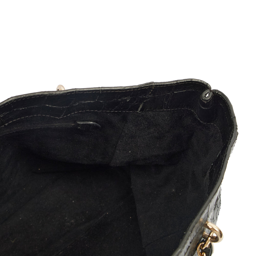 Mulberry Tote Cecily Tote in Black, Exotic Effect Leather