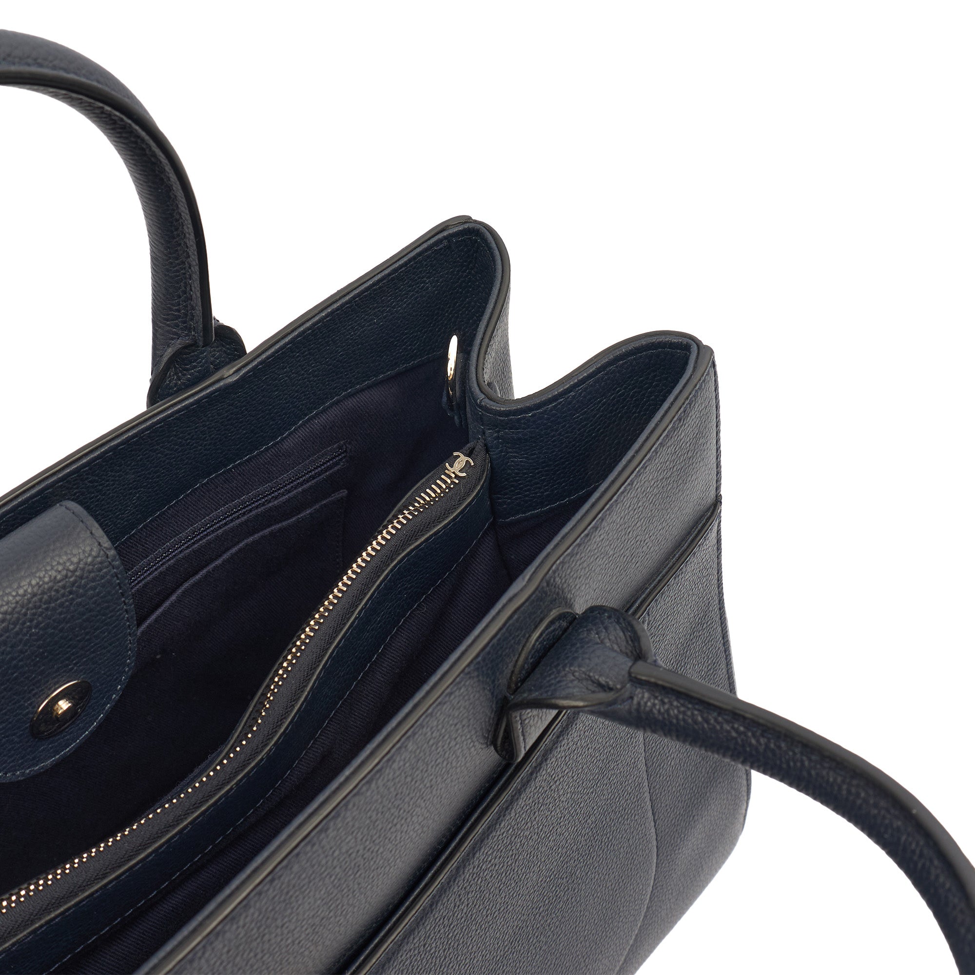 Chanel Tote Executive Shopper Tote in Blue, Calfskin Leather