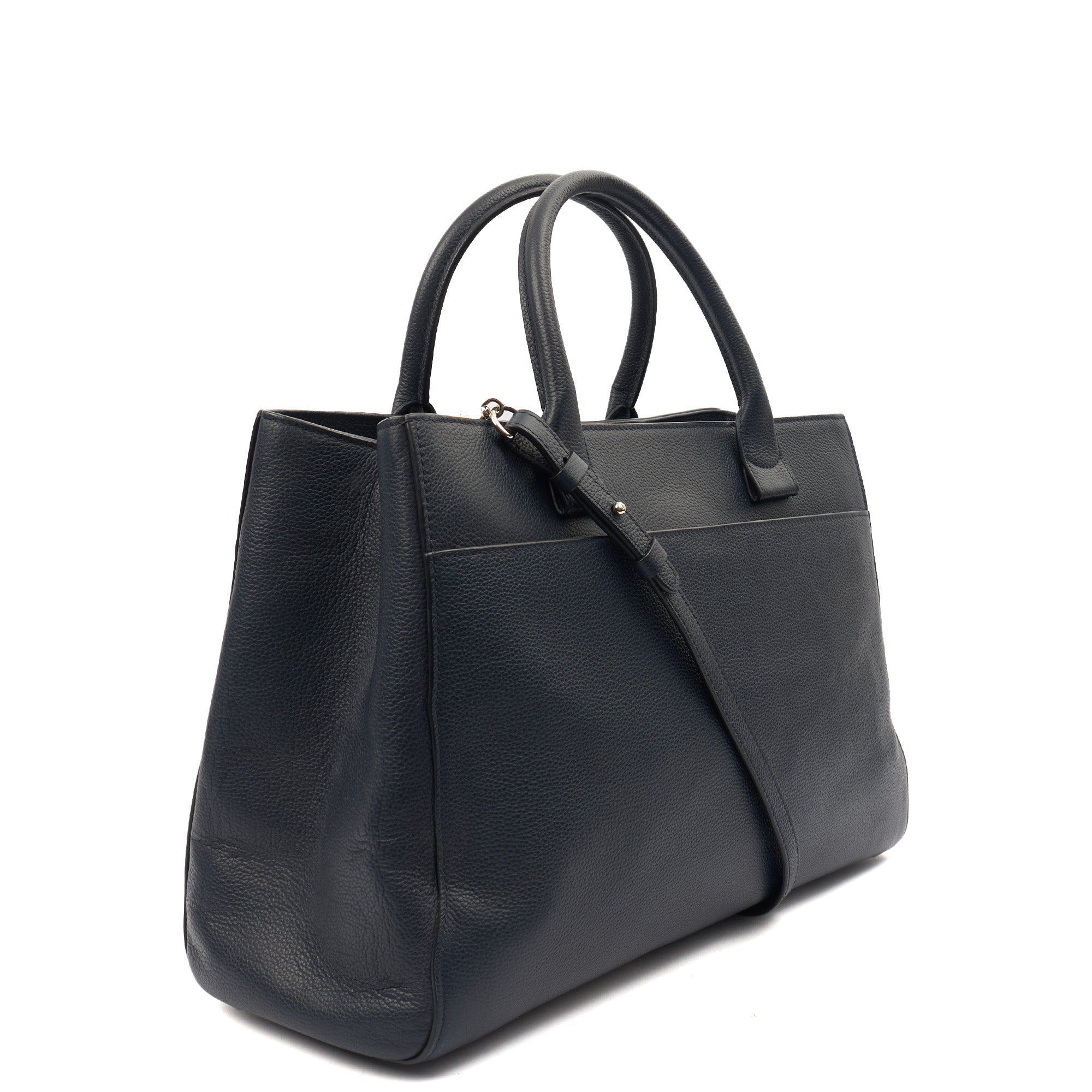 Chanel Tote Executive Shopper Tote in Blue, Calfskin Leather