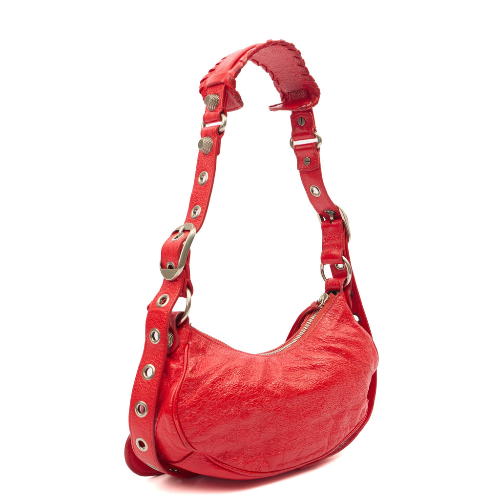 Balenciaga Cross Body Le Cagole XS in Red, Veau (Calfskin)