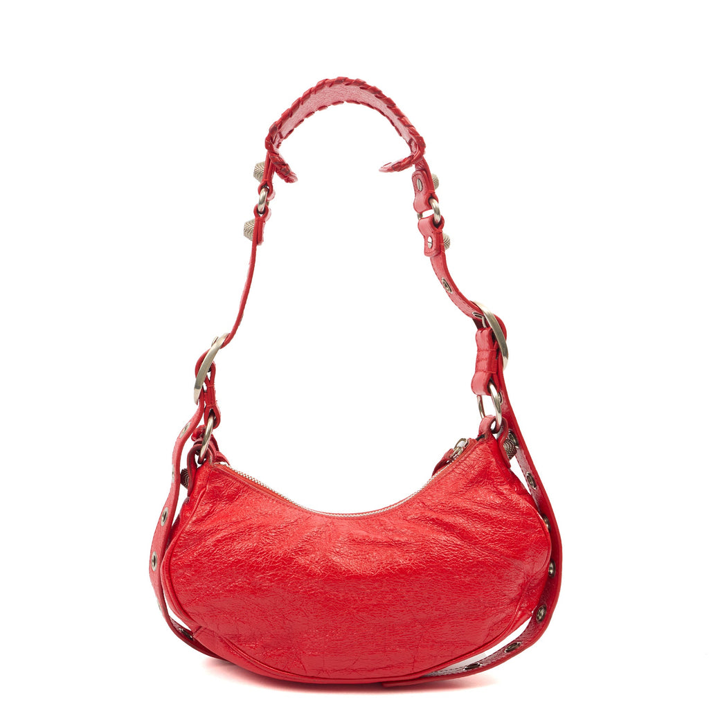 Balenciaga Cross Body Le Cagole XS in Red, Veau (Calfskin)