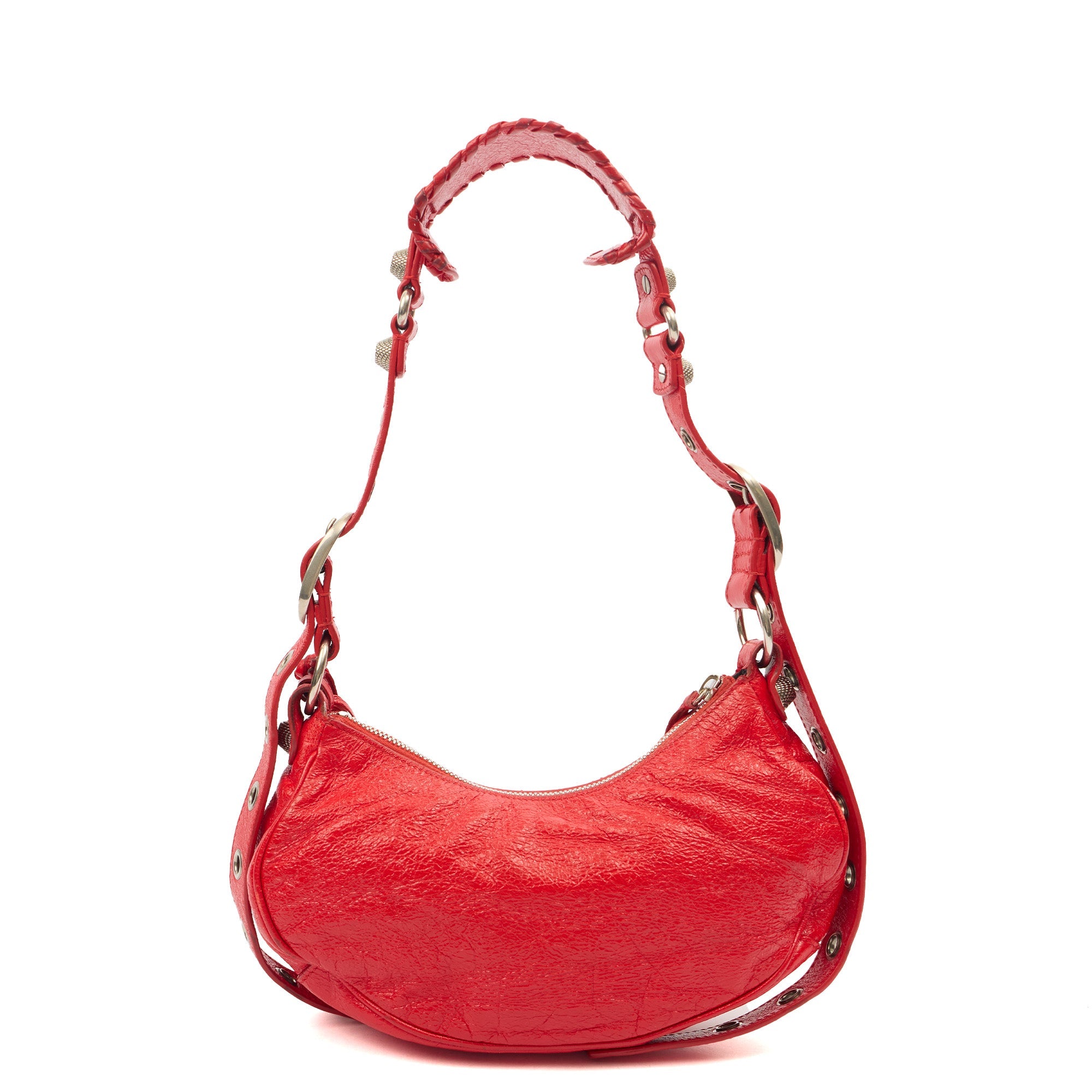 Balenciaga Cross Body Le Cagole XS in Red, Veau (Calfskin)