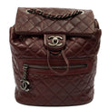 Chanel Backpack Backpack in Red, Calfskin Leather
