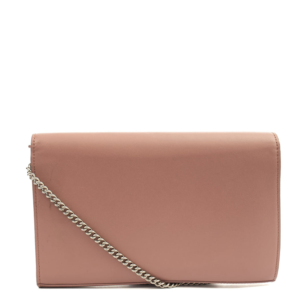 Fendi Cross Body Kan I F Wallet On Chain in Pink, Leather
