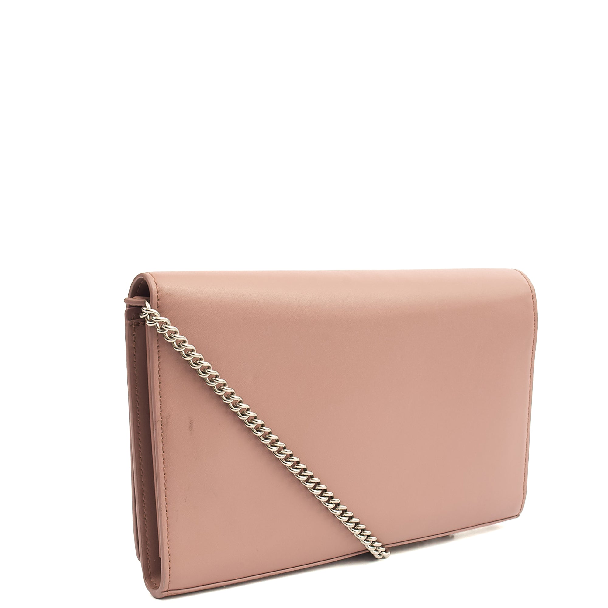 Fendi Cross Body Kan I F Wallet On Chain in Pink, Leather