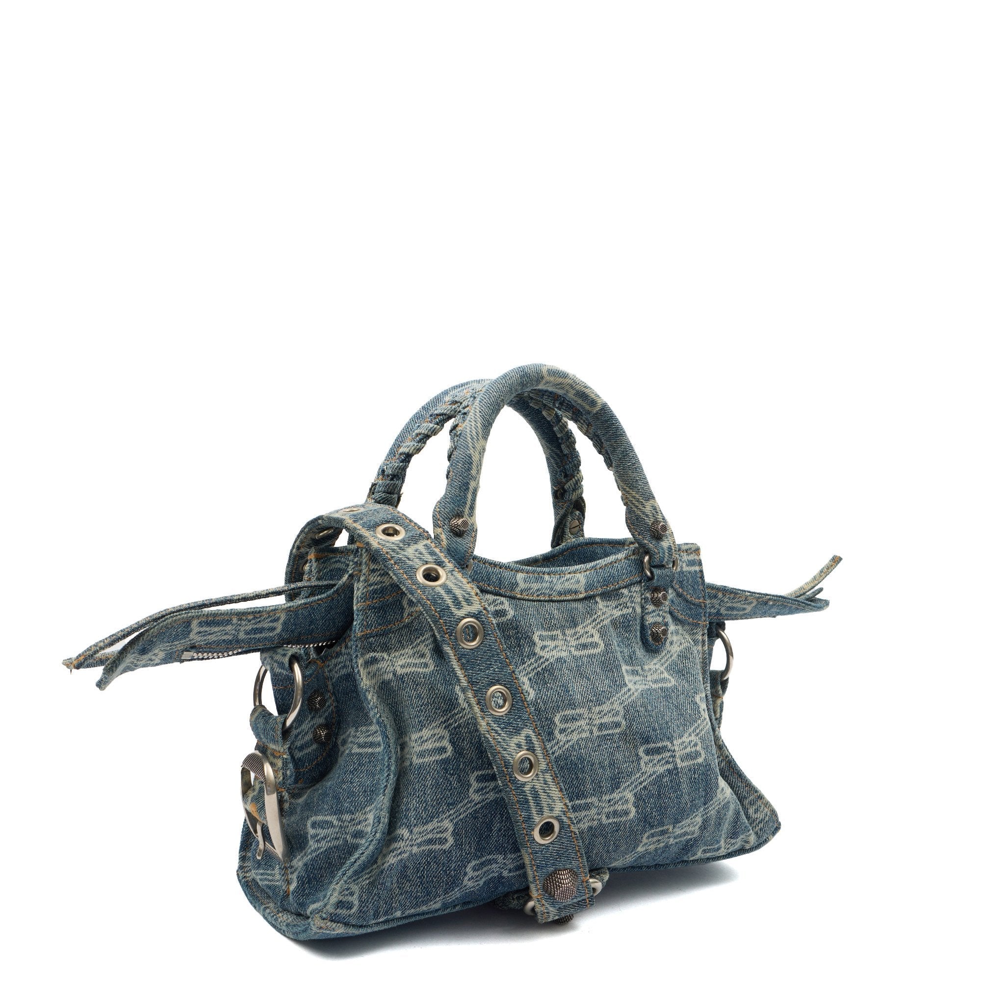 Balenciaga Mini Bag Neo Cagole XS in Blue, Canvas