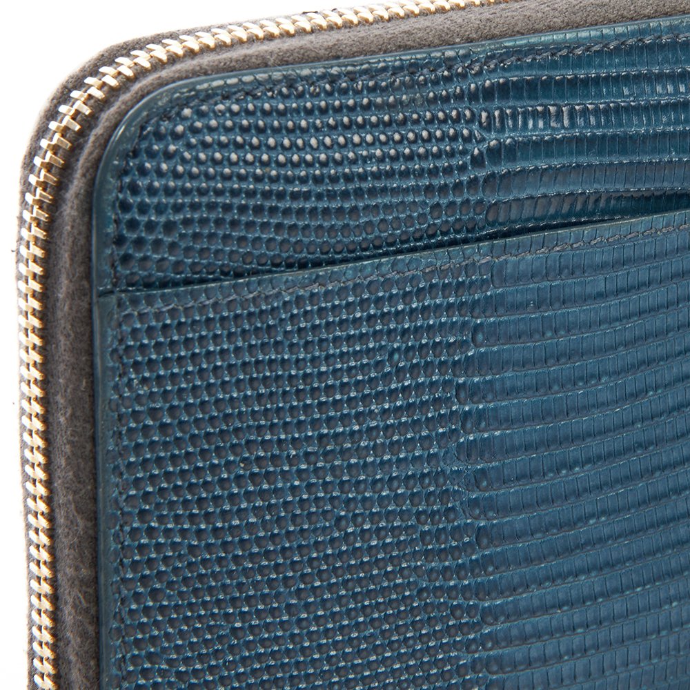 Dolce & Gabbana Purse Wallet in Blue, Exotic Effect Leather