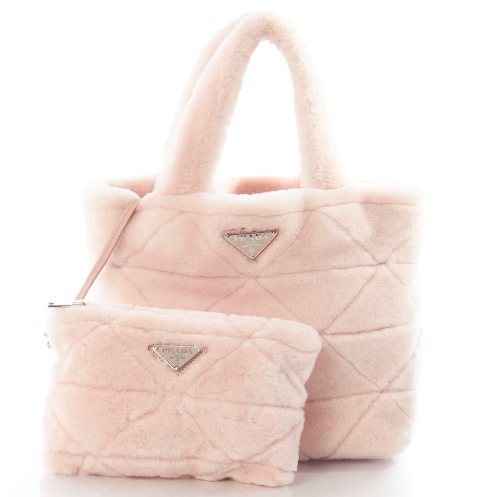 Prada Tote Tote in Pink, Velvet