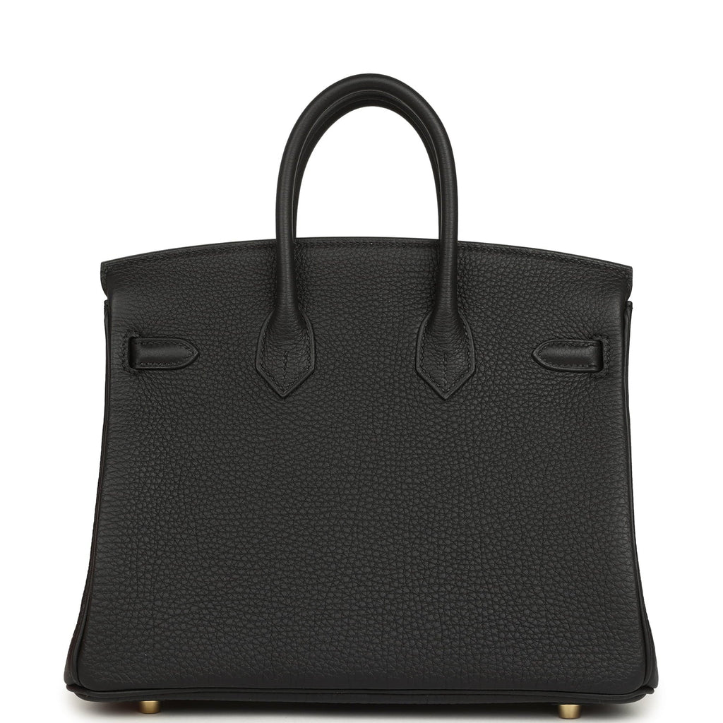 Hermes Birkin 25 Black Togo Gold Hardware