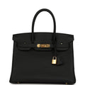 Hermes Birkin 30 Black Togo Gold Hardware