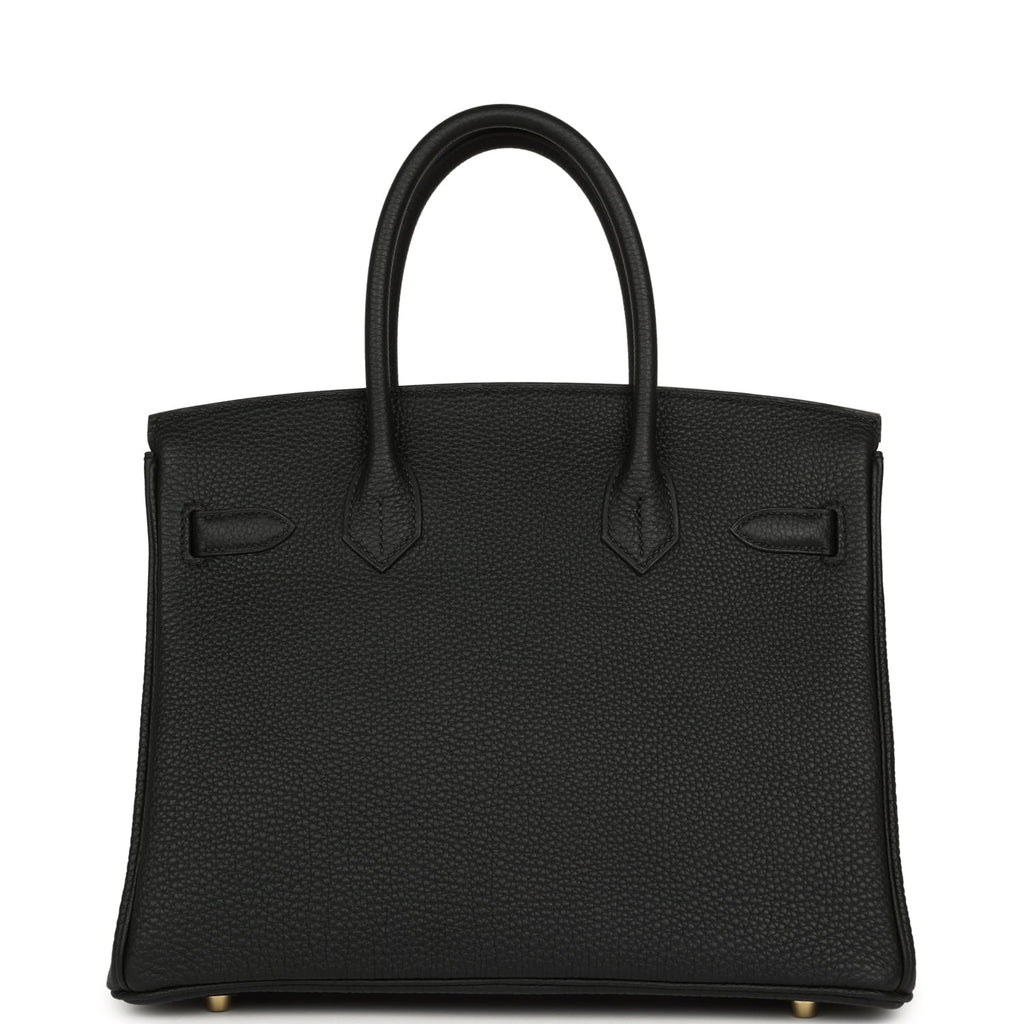 Hermes Birkin 30 Black Togo Gold Hardware