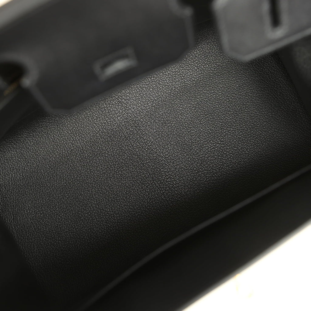 Hermes Birkin Sellier 30 Black Madame Gold Hardware
