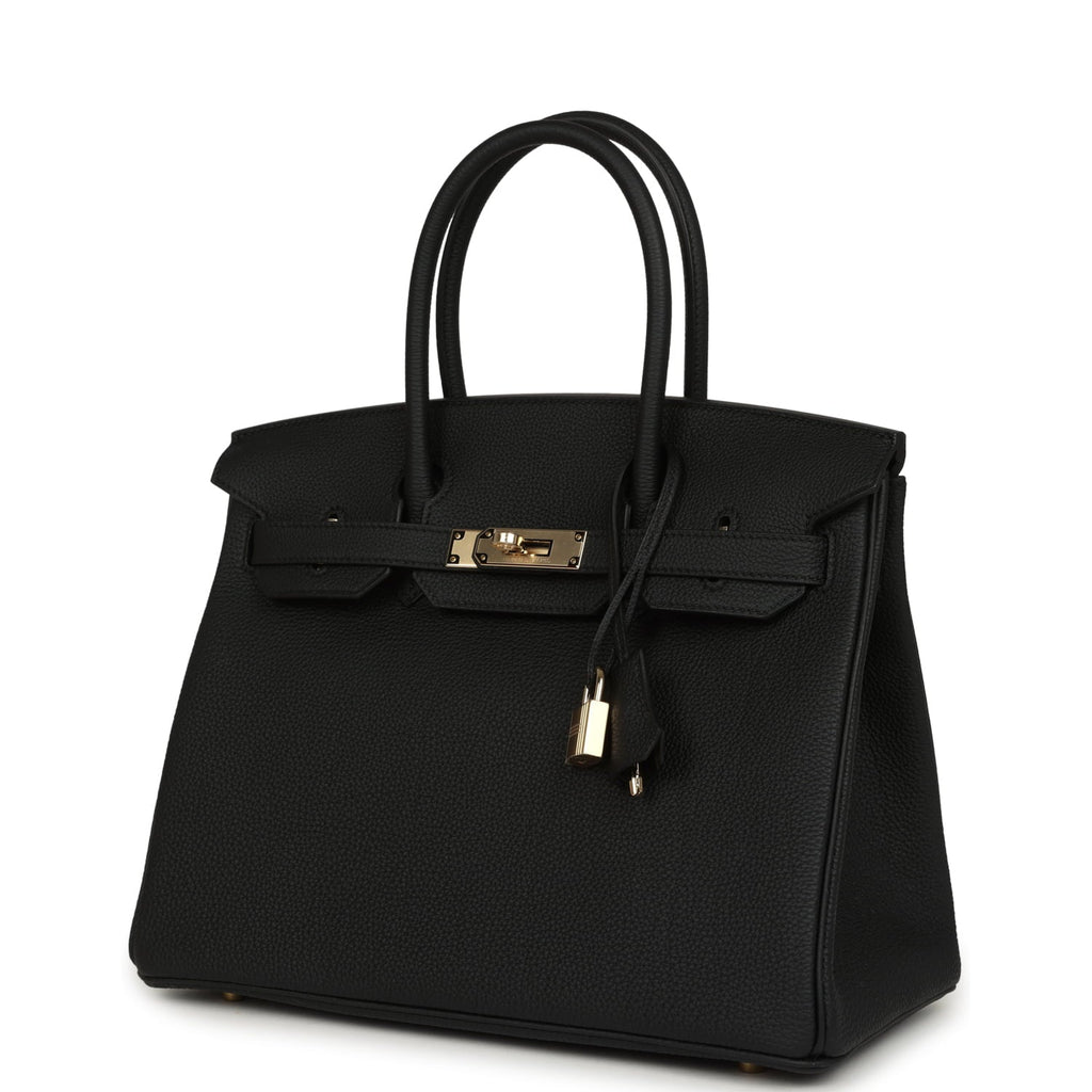 Hermes Birkin 30 Black Togo Permabrass Hardware