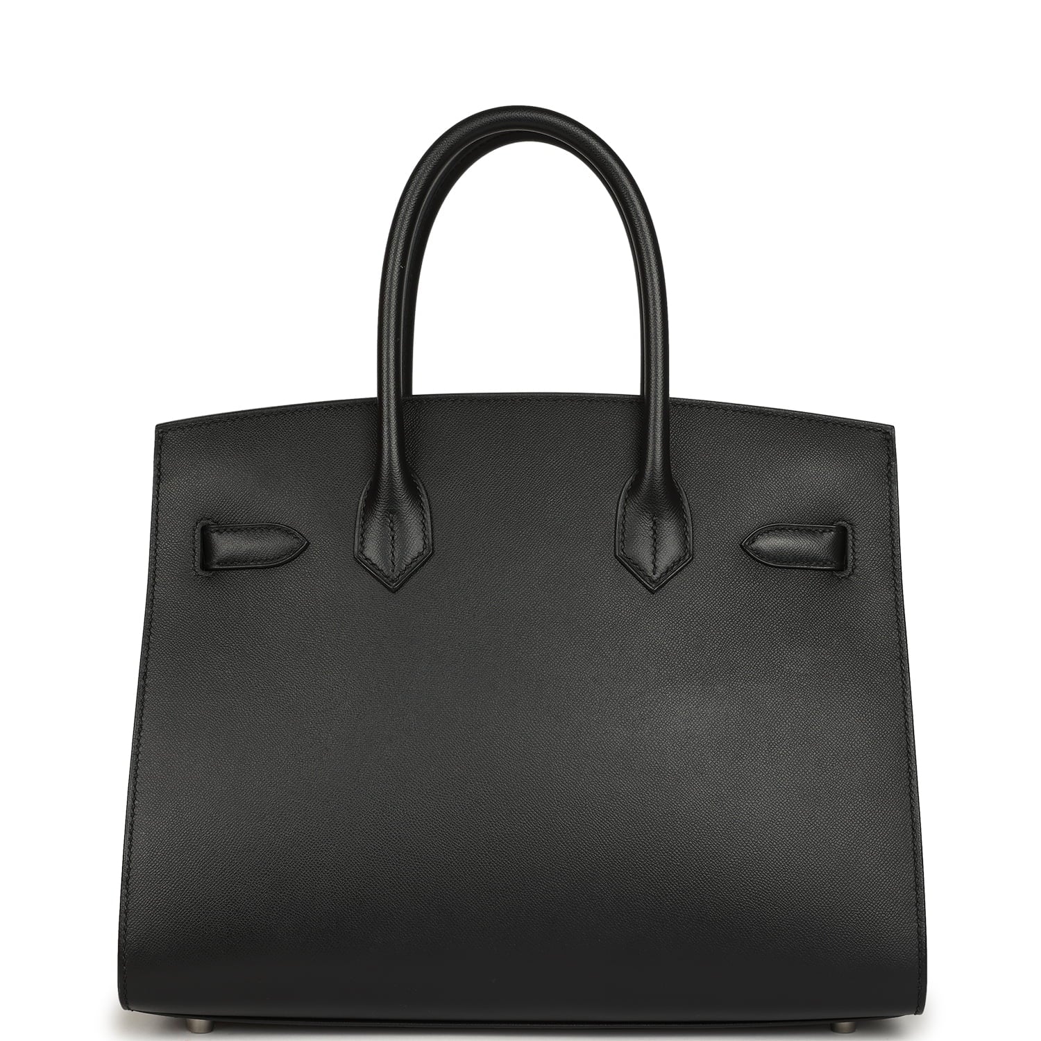 Pre-owned Hermes Birkin Sellier 30 Black Madame Palladium Hardware