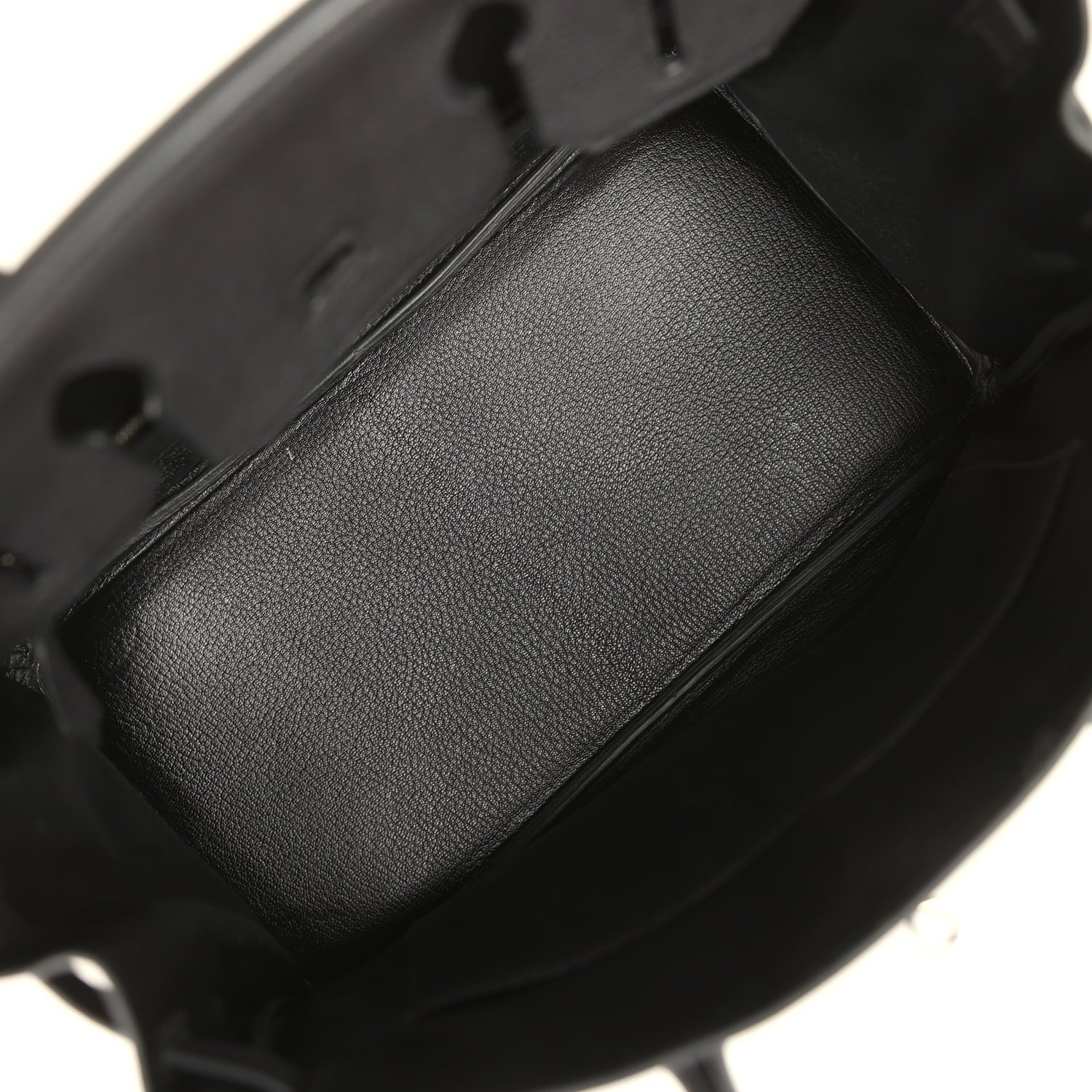 Pre-owned Hermes Birkin 30 Black Togo Palladium Hardware