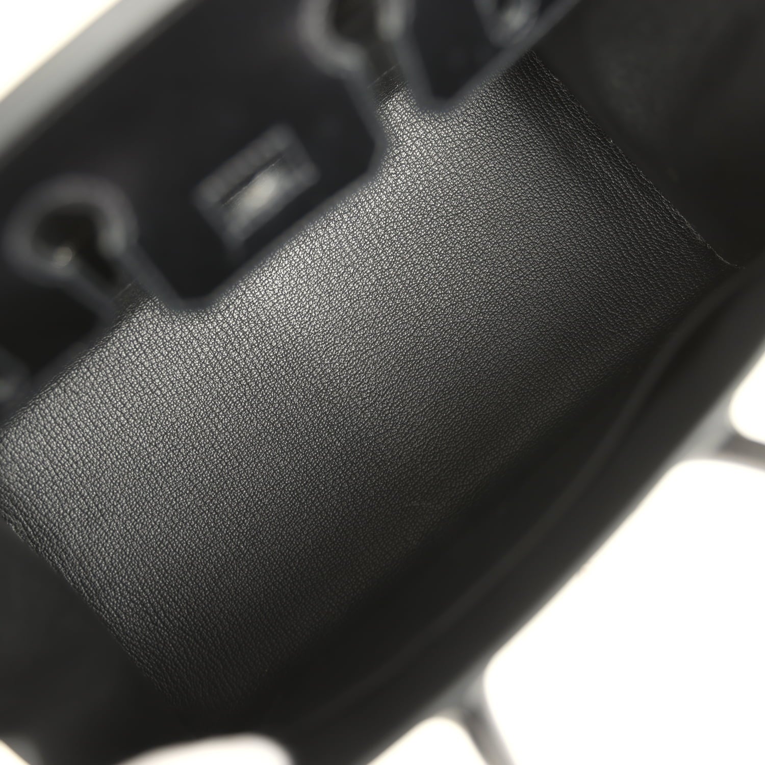 Pre-owned Hermes Birkin Sellier 25 Black Box Palladium Hardware