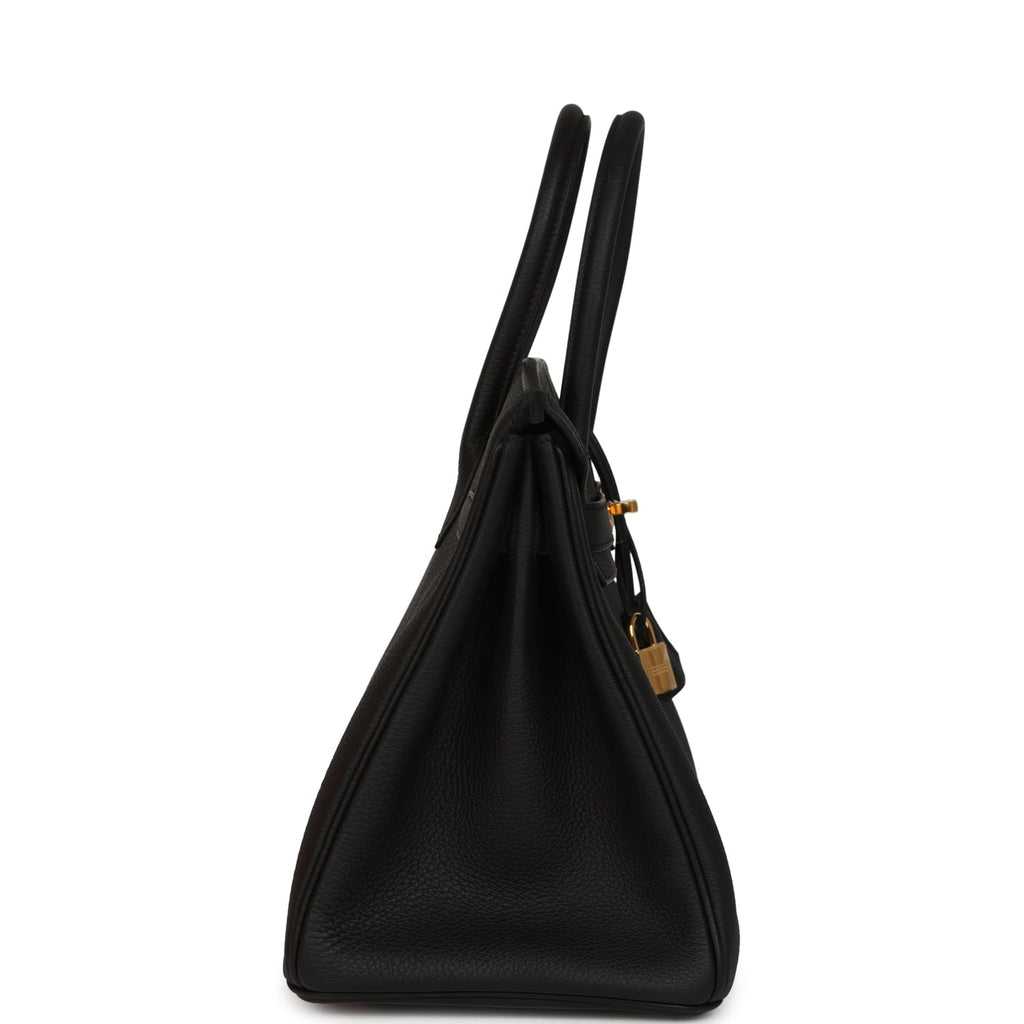 Hermes Birkin 30 Black Togo Gold Hardware