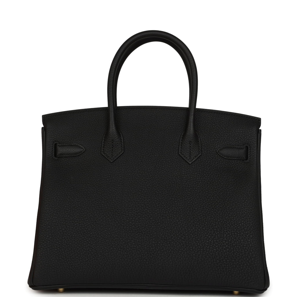 Hermes Birkin 30 Black Togo Gold Hardware