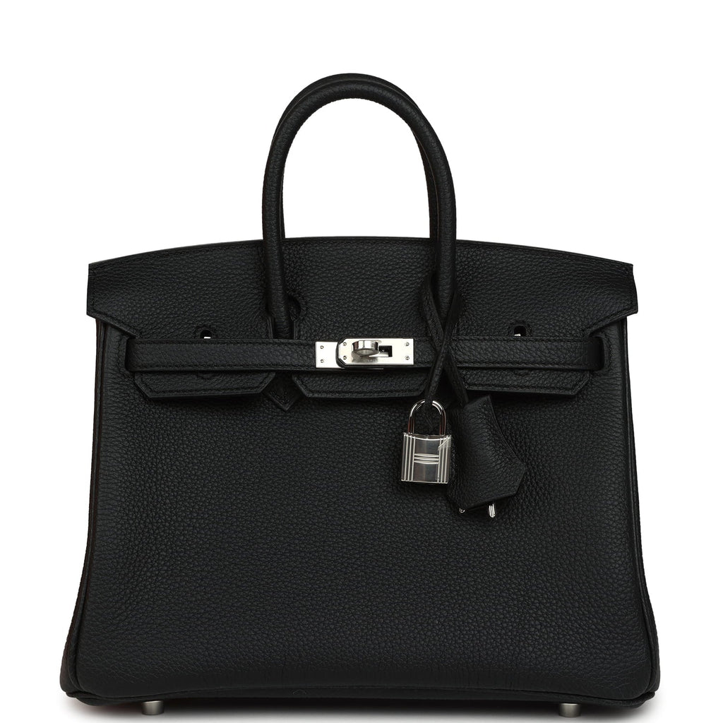 Hermes Birkin 25 Black Togo Palladium Hardware