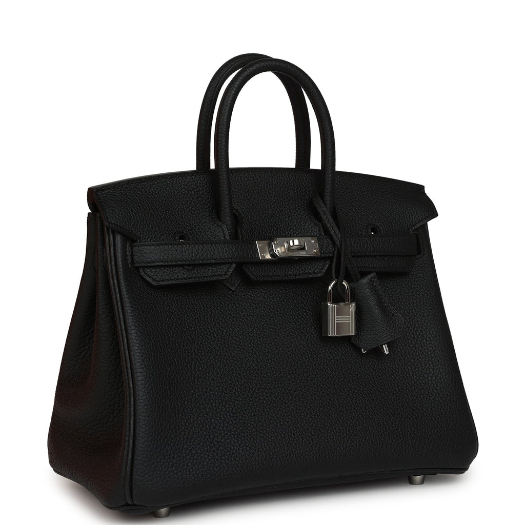 Hermes Birkin 25 Black Togo Palladium Hardware