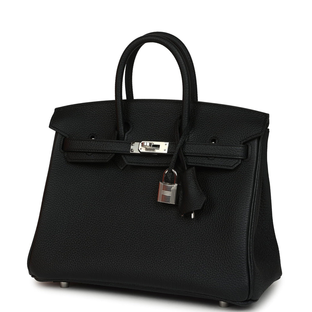 Hermes Birkin 25 Black Togo Palladium Hardware