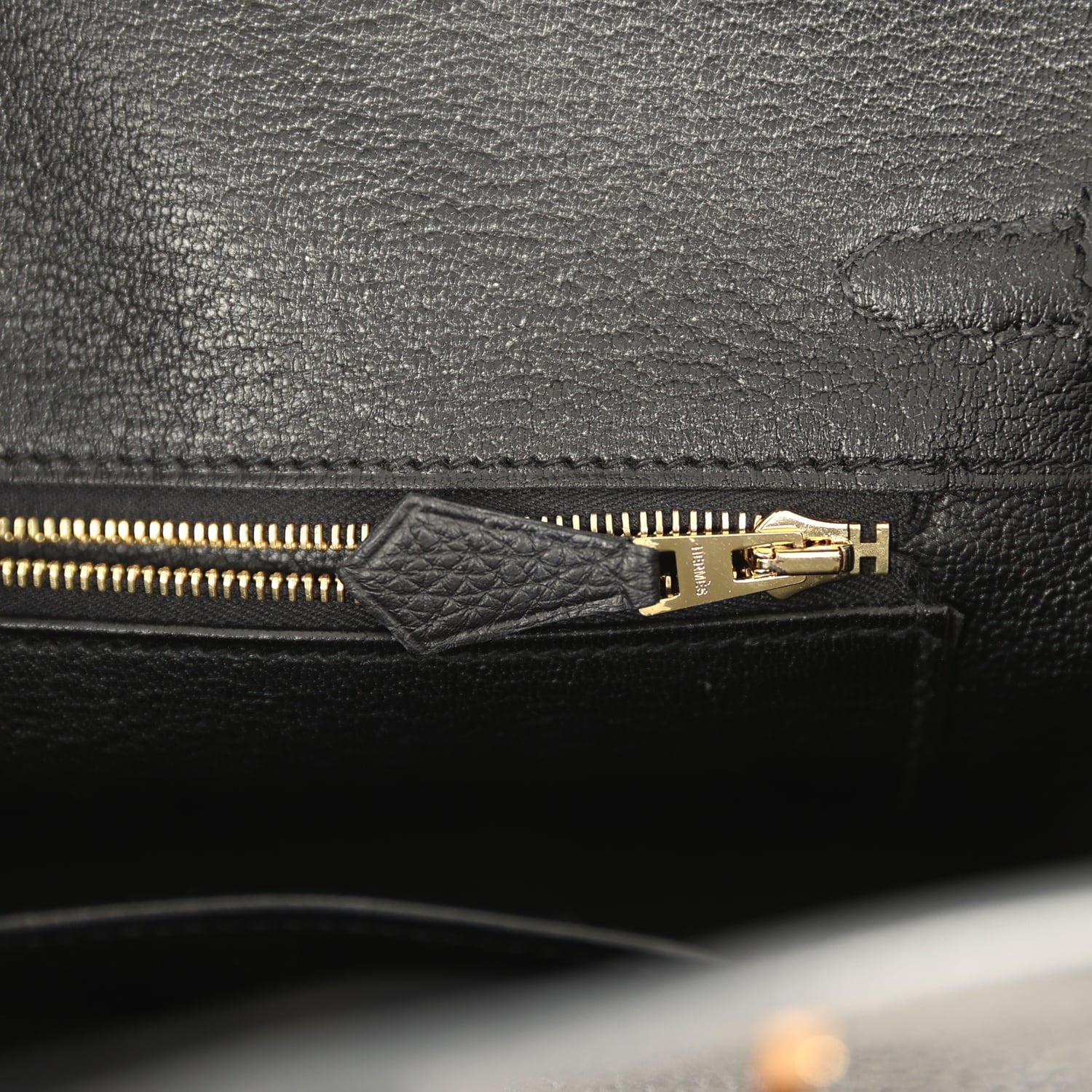 Pre-owned Hermes Birkin 25 Touch Black Togo and Shiny Niloticus Crocodile Touch Rose Gold Hardware